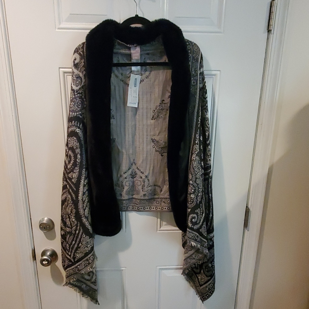 Paisley fur Chico's wrap